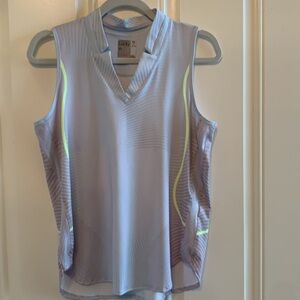 Lucky In Love Sleeveless Tank Blue & Green Sz M